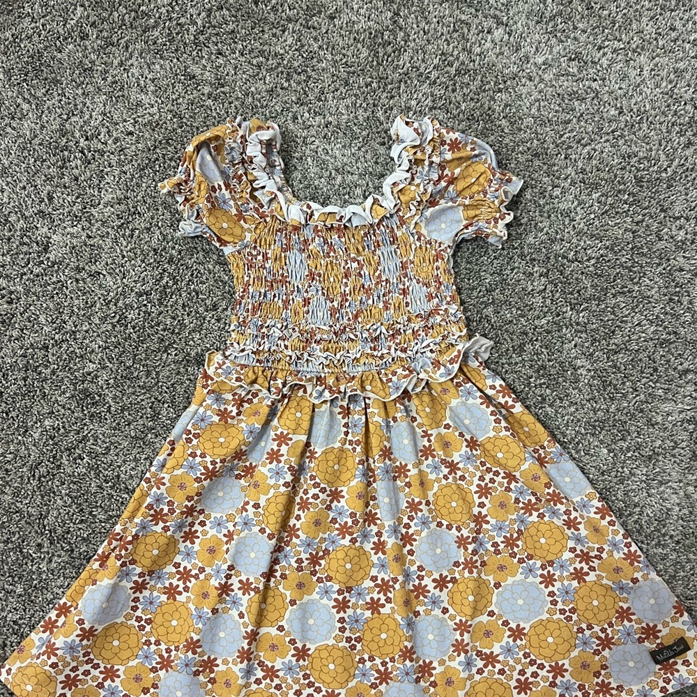 Matilda Jane Yellow and White Smocked Sundress